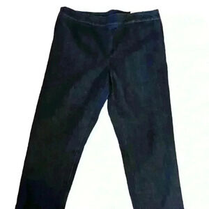 NWT Talbots Petite Classic Side Zip Skinny Capri Deep Indigo Size 14p/ 32​